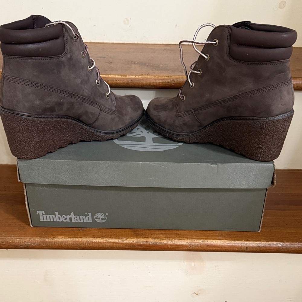 Timberland Women's Dark Brown Wedge Shoes